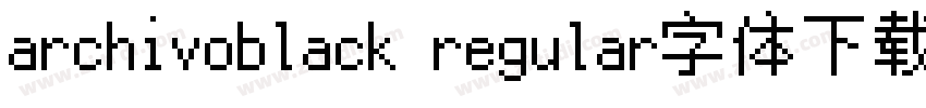 archivoblack regular字体下载字体转换